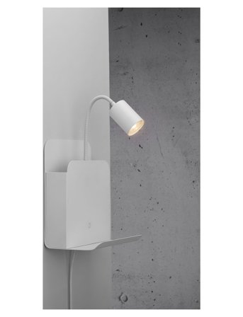 Nordlux Roomi/Wall - White - Ø5.5X28.2CM