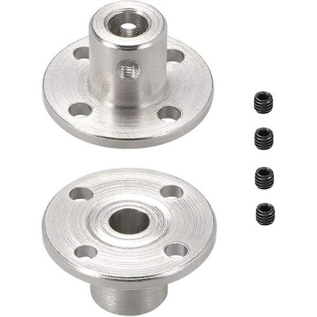 10mm Invändig Flänskoppling Styv Flänskoppling Motorstyrning Axel (2 st)