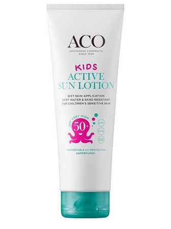 ACO Sun Kids Lotion SPF 50+ 250 ml, Skincare, Skincare Til Børn, Solcreme Til Børn