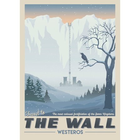 A3 Print - Game Of Thrones - Travel to the Wall