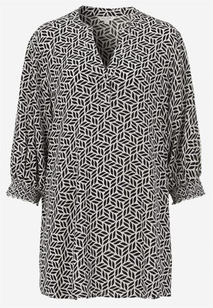 Cellbes of Sweden - Crepe tunika i beige / mønstret for damer i størrelse 34/36