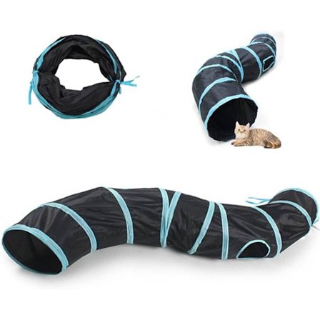 Kattetunnel Leketøy Sammenleggbar Dyretunnel Rør Interaktiv Leketøy Kattetunnel Leker for Innendørs Bruk