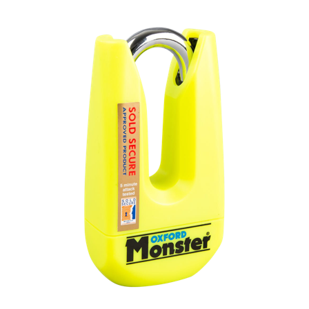 Bremseskivelås Oxford Monster Gul