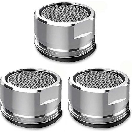 3 Delar Kranfilter Ersättningsinsats Tapp Pip Luftare, 24mm Kök Och Badrum Diffusor Kran Extern Gänga Kran Ersättningsdel Med Ga