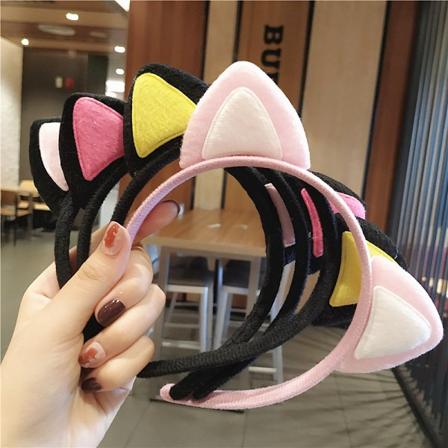 4 stk. søte hårbånd med katteører for kvinner, jenter, tenåringer og barn til fest