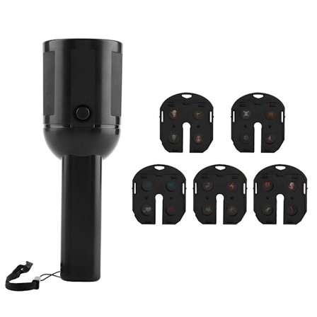 mode LED projektionslommelygte med 6 mønsterfilmkort KLB