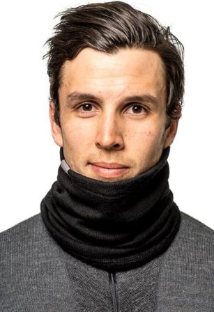 Woolpower Tube 200 tuubihuivi, unisex, musta - Kaulahuivit