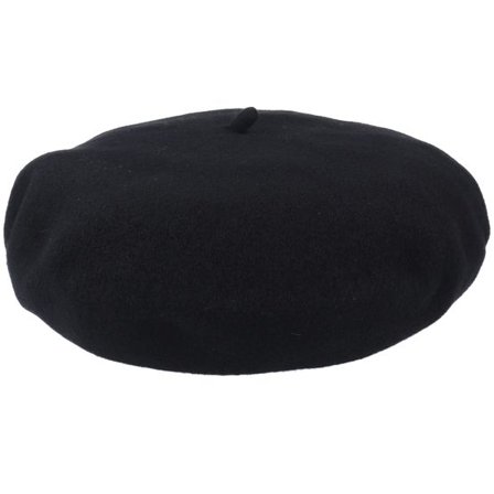 CTH Ericson - Svart beret Hatt - Amelie Wool Black Beret @ Hatstore