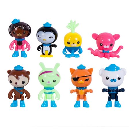 Suminiy.us 8 kpl Octonauts 5-10cm Hahmot Leikkikalut Barnacles Peso Kwazii Lapsille Lahjat [kk]