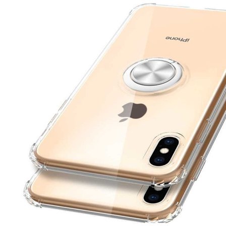 iPhone XS / X Iskunkestävä kansi sormustelineellä Fresh