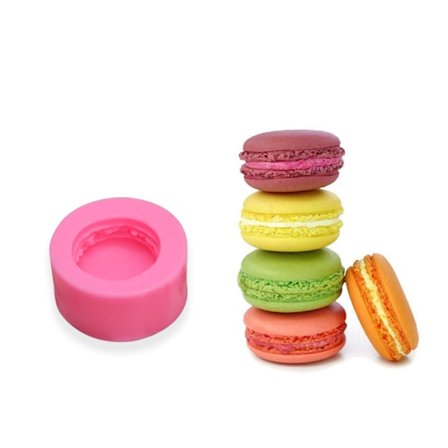 1PC 3D Macaron Silikonform Fondant Choklad Tårta Dekorera B
