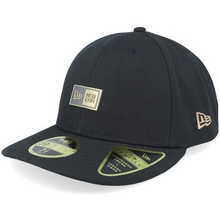 New Era - Black - fitted - Cap - Metal Badge 59FIFTY Low Profile Fitted - Hatstore