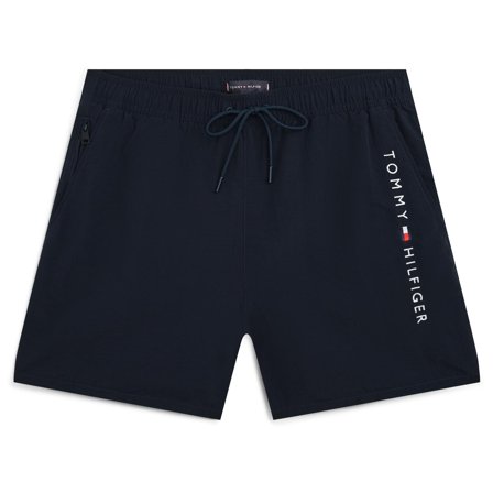Tommy Hilfiger | Bañador corto azul marino con estampado para hombres - Bañadores