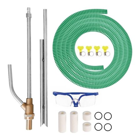 Sandblåsesett for høytrykksvasker med sand for høytrykksvasker med erstatningsdyser, beskyttelsesbriller - WELLNGS