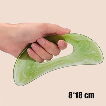 SPA Akupunktur Skrabning Krop Fod Ryg Ansigt Nakke Massager Skønhed Guasha Board Sort Bian Sten Gua Sha Massageværktøjer