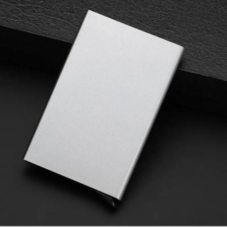 Automatisk Pop Up ID Kredit Kort Låda Slim Aluminium Plånbok Ficka Följe Bank Kredit Kort Fodral
