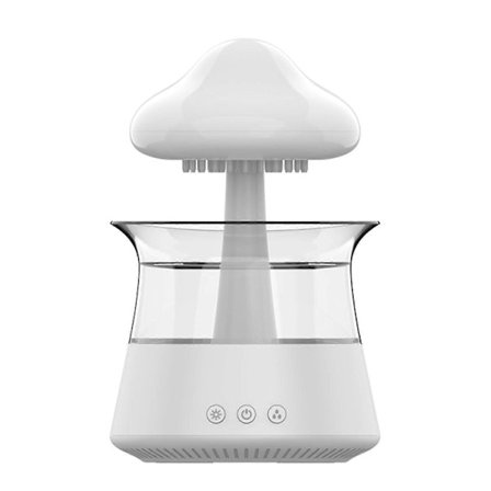 Regnsky Luftfugter til Hjemmet med Farverig LED Lampe