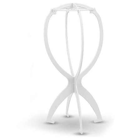 Toupe og parykstativ, parykholderstativer kompatible med udstilling af parykker toupe udstillinger (hvid)