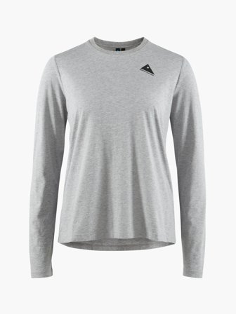 Klättermusen Runa Rain Mouse LS T-Skjorte Dame - Grey Melange - Women's - M