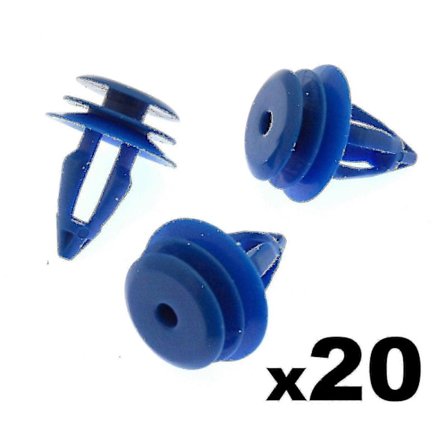 20x Land Rover Range Rover Evoque Plastklämmor för främre och bakre hjulhuslister