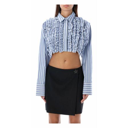Msgm, Pencil Skirts Blauw, Dames, Maat:S