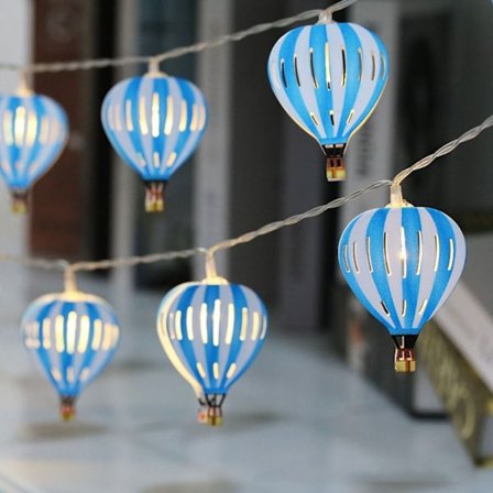 Hot Air Balloon String Lights Hot Air Balloon String Bannere