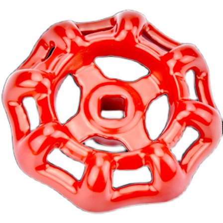 Sæt Ventil Håndhjul Rød Jernventil Håndtag Kugleventil 5x5mm 3stk
