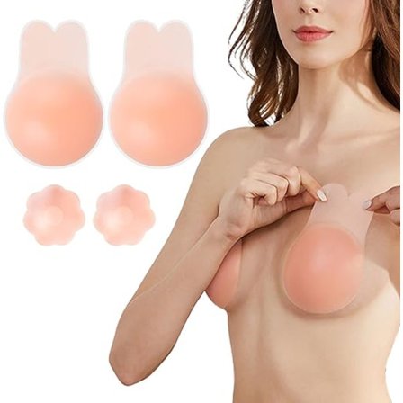 Nippelskydd(S) Återanvändbara självhäftande behåar av silikon Push-up Br