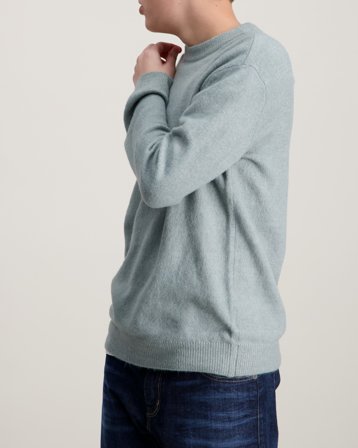 LMTD LODET LS O-NECK KNIT Blå Genser Gutt - Kids Brand Store