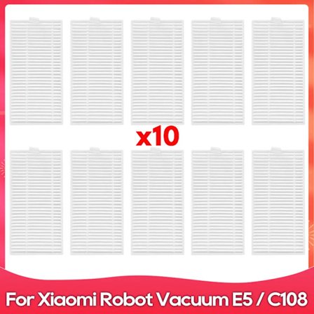 Passer til (Xiaomi Robot Vacuum E5 / C108 / CDZC108 / BHR7969EU) Sidebørste Moppefilter Robot Støvsuger Tilbehør Reservedel