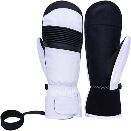 Skidhandskar, vattentäta vintersporthandskar, varma skidhandskar i ull, halkfria skidhandskar