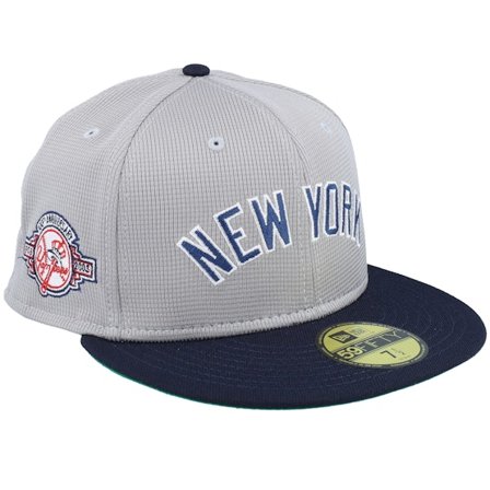 New Era - MLB Grau Fitted Cap - New York Yankees Pivot Mesh Crown Grey/Navy Fitted @ Hatstore