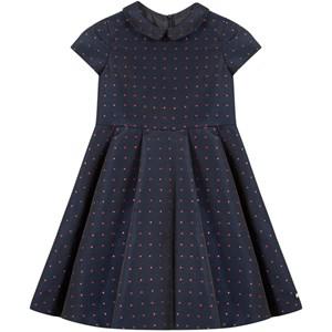 Tartine et Chocolat Heart Printed Dress Navy 4 Years - Dresses - 4 years - Navy - Mädchen