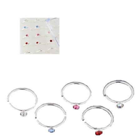 1 Näspiercing ring i silver 10mm Ø med 2 mm. kubisk zirkonia