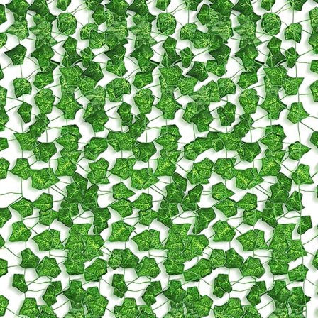 12 kpl Teko-muratti, 25,6 m Tekoköynnöksiä, UV-kestävä Teko-murattiköynnös, Teko