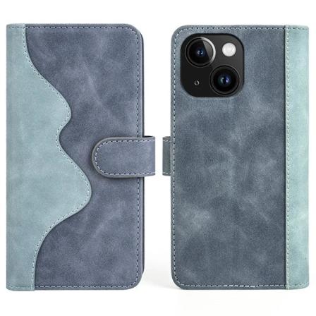 iPhone 15 Plus Pungeetui Bølget - Blå