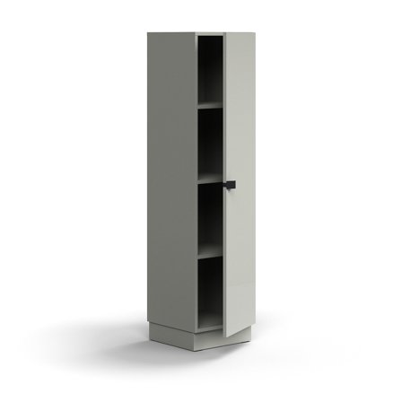 Schrank QBUS, 1641x400x420 mm, hellgrau