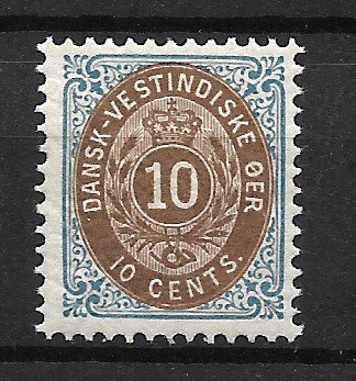 Dansk Vestindien 1901 - AFA 11B - Postfrisk