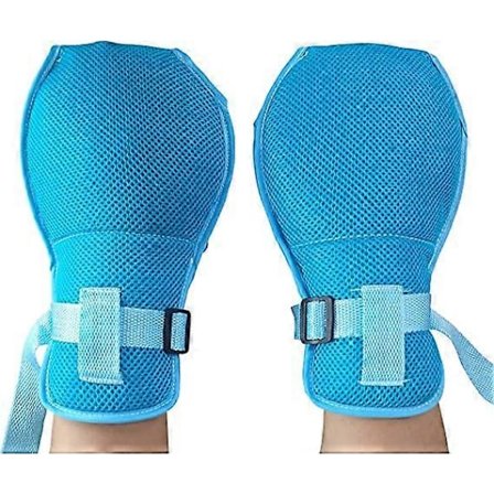 2-pak Ældre Håndbegrænsningshandsker, Sikre Åndbare Demens Ridsefast Handsker