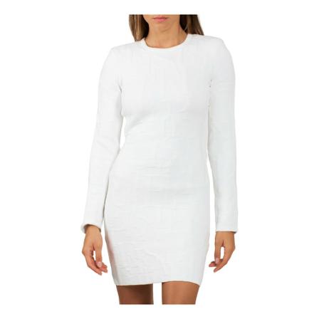 Elisabetta Franchi - Klänningar - Vit - Herr - Storlek: 2xs, Herr, Storlek: 2XS