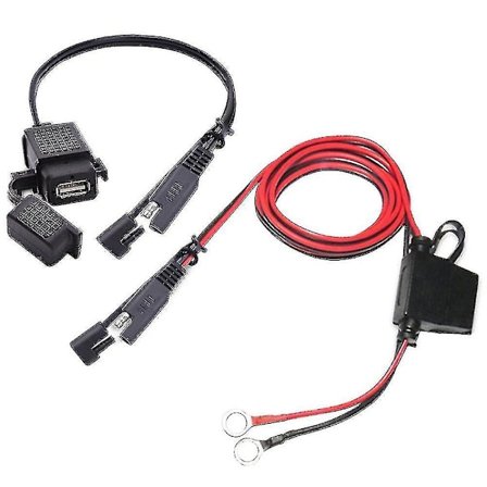 Motorcykel USB Oplader SAE til USB Kabel Adapter SAE Hurtig Afbryder 2.1A Vandtæt USB Port