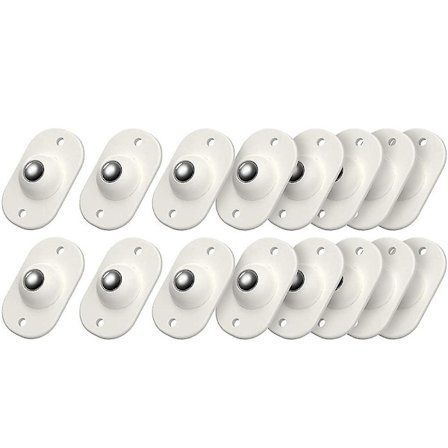 16 kpl Ruostumattomasta Teräksestä Valmistettuja Pieniä Pyöriviä Pyöriä 360 Asteen Kiertolla Kalusteille, Säilytyslaatikoille