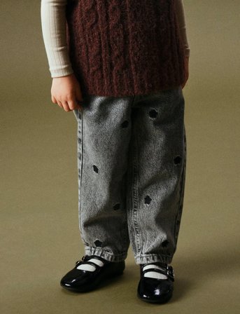 name it Nmfbella Mom Emb Jeans 3285-Be Noos - Grey - 92