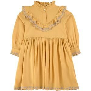 Kids - MarMar Copenhagen Light Hay Dalja Dress 128 cm (7-8 Years) - All in ones - 128 cm (7-8 Years) - Yellow