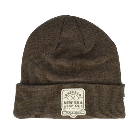 New Era - "Redes " cuff Beanie - New Era Beanie Brown/Stone Cuff @ Hatstore