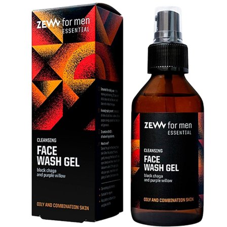 Zew for Men Cleansing Face Wash Gel For Oily Skin 100 ml, Mænd, Ansigtspleje, Renseprodukter