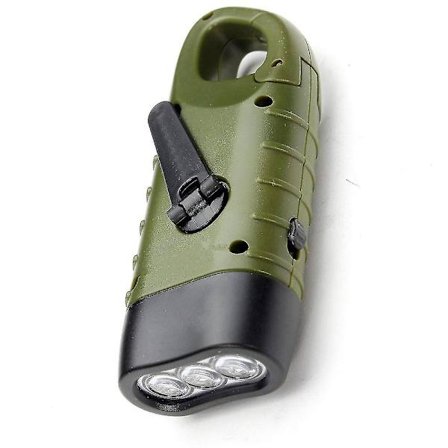 Käsikäyttöinen aurinkokäyttöinen ladattava hätä-LED-taskulamppu