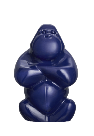 Kosta Boda Skulptur My Wide Life Dekoration Blå H: 30.5cm