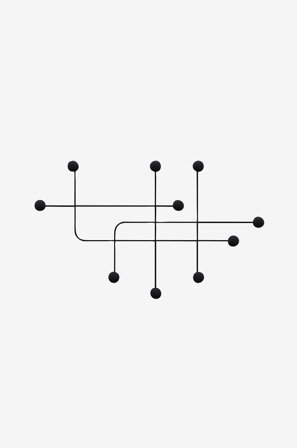Hanah Home - Metallinen seinäkoukku - Alina - Musta - Piensäilytys - - Homeroom