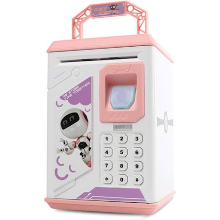 Mini minibank med kode for mynter og sedler Smart elektronisk sparegris